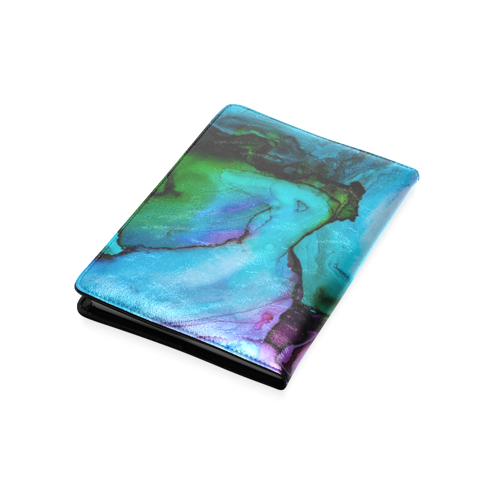 Blue green ink Custom NoteBook A5