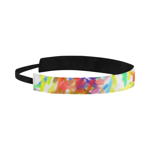 Colorful brush strokes Sports Headband