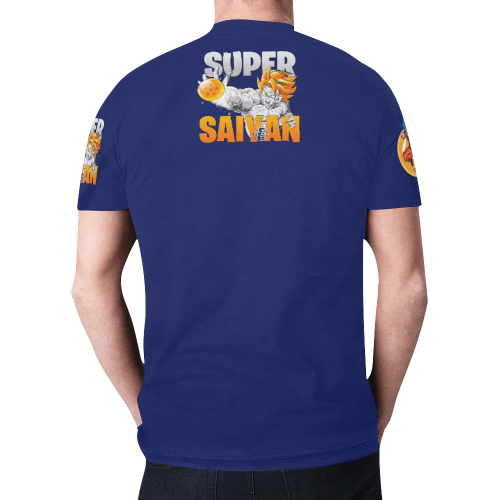 super saiyan New All Over Print T-shirt for Men (Model T45)
