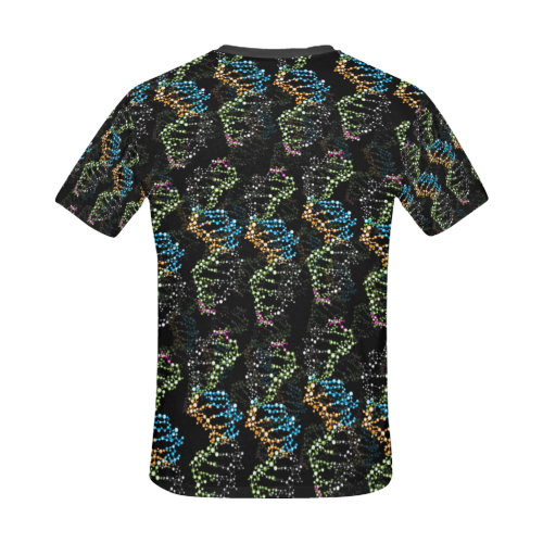 DNA pattern - Biology - Scientist All Over Print T-Shirt for Men/Large Size (USA Size) Model T40)