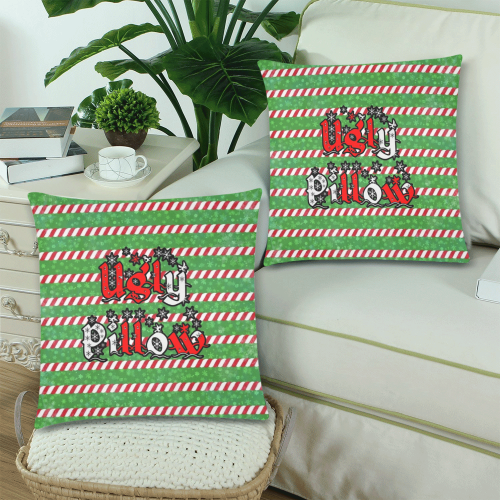 Ugly Christmas by Nico Bielow Custom Zippered Pillow Cases 18"x 18" (Twin Sides) (Set of 2)