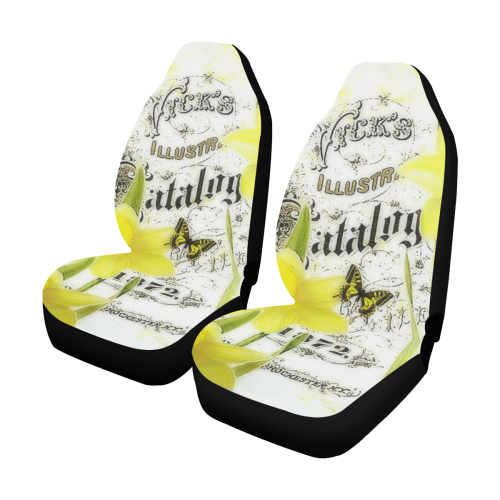 vintage daffodils Car Seat Covers (Set of 2)