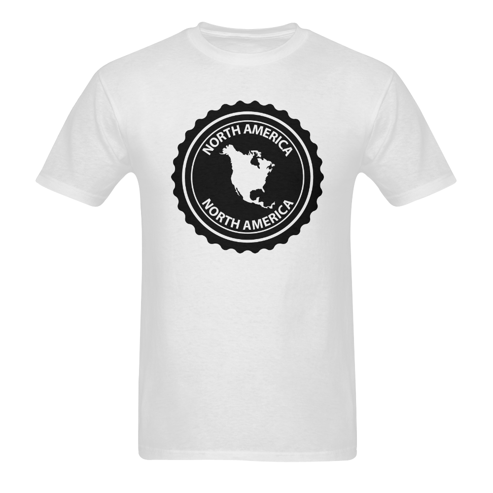 North America stamp Sunny Men's T- shirt (Model T06)