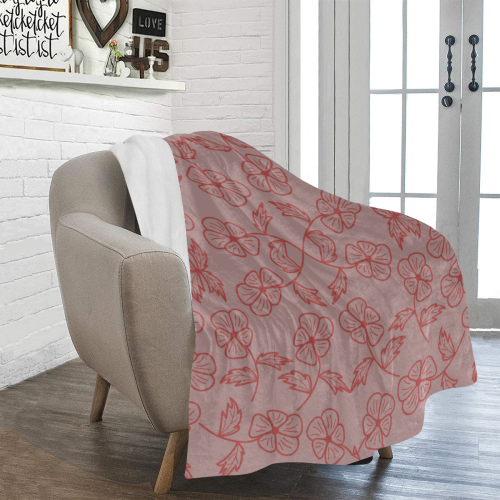 floral damask Ultra-Soft Micro Fleece Blanket 43''x56''