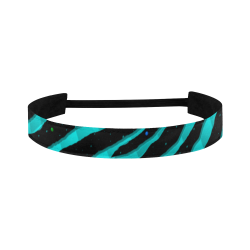Ripped SpaceTime Stripes - Cyan Sports Headband