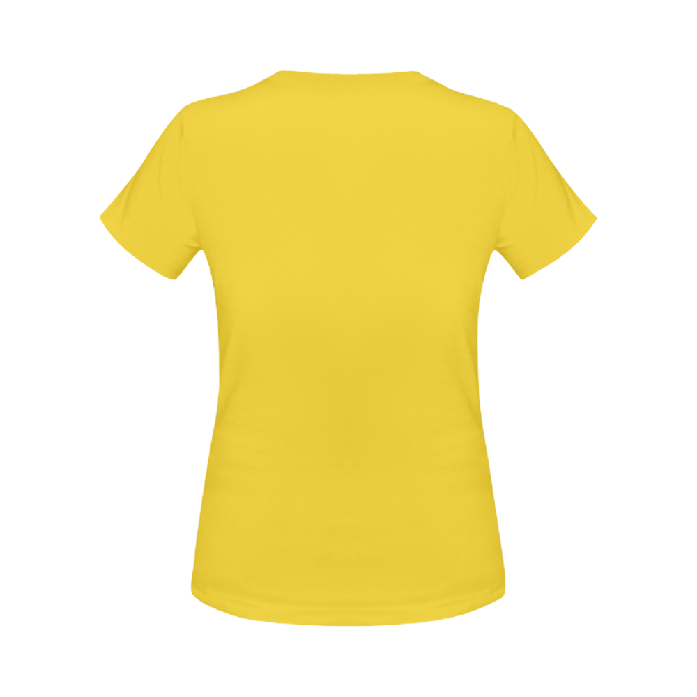 On The List Eddie Warner Cruising Custom Chopper Style Shirt Yellow Women's T-Shirt in USA Size (Front Printing Only)