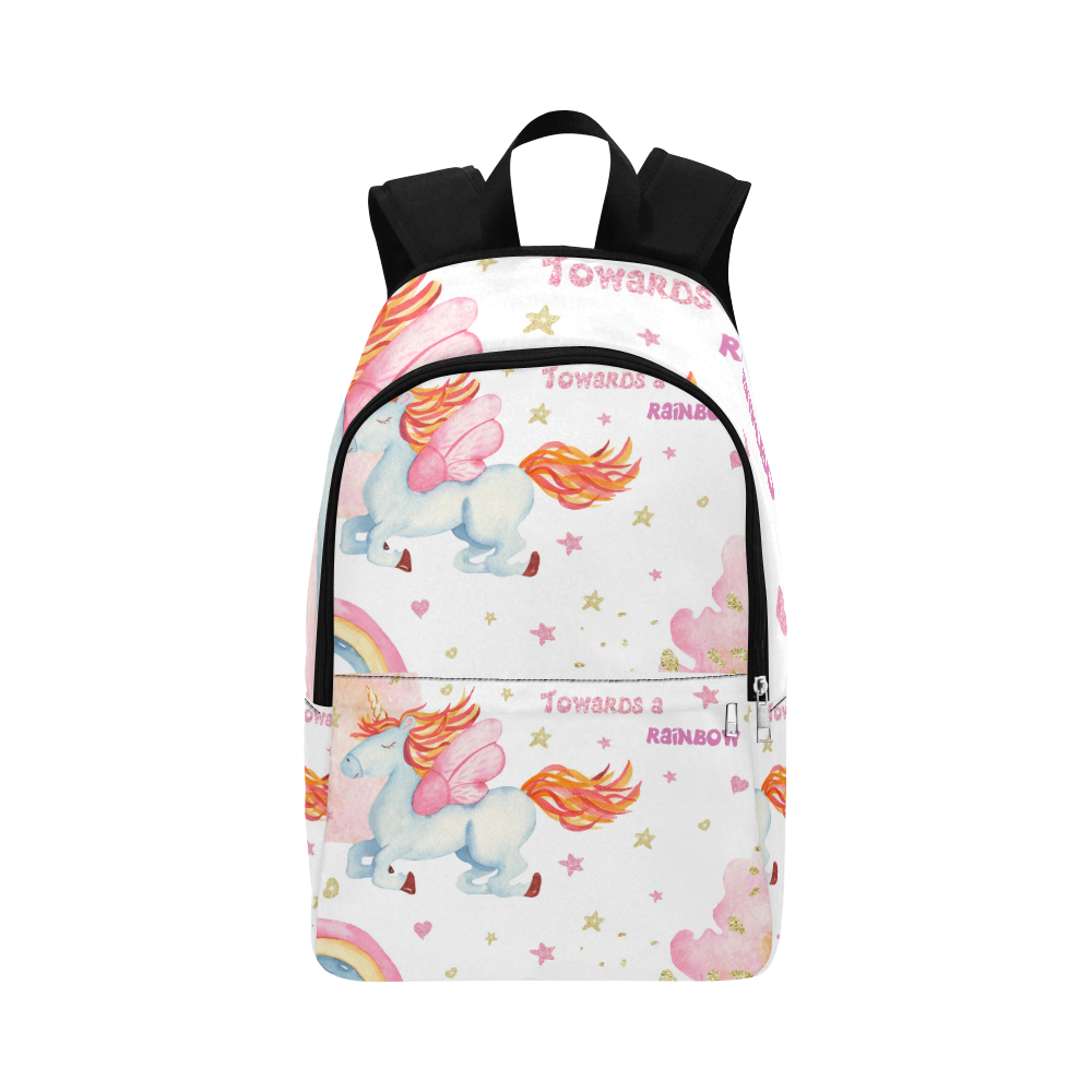 Watercolor Unicorn Fabric Backpack for Adult (Model 1659)