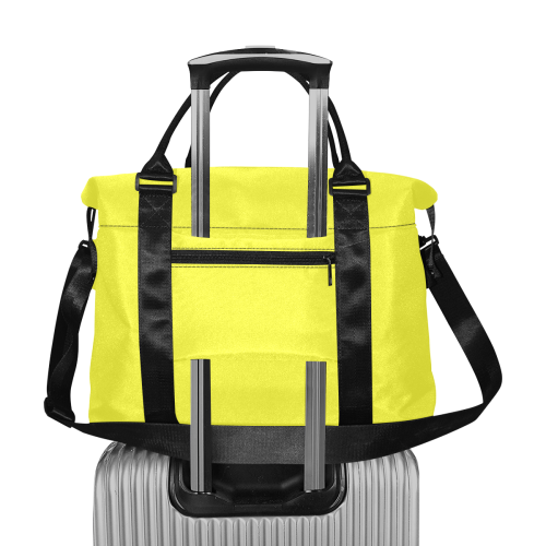 color maximum yellow Large Capacity Duffle Bag (Model 1715)
