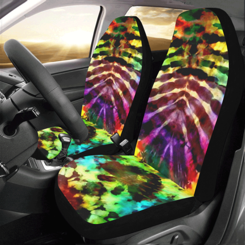 Rainbow Arch Tie Dye Car Seat Covers (Set of 2)
