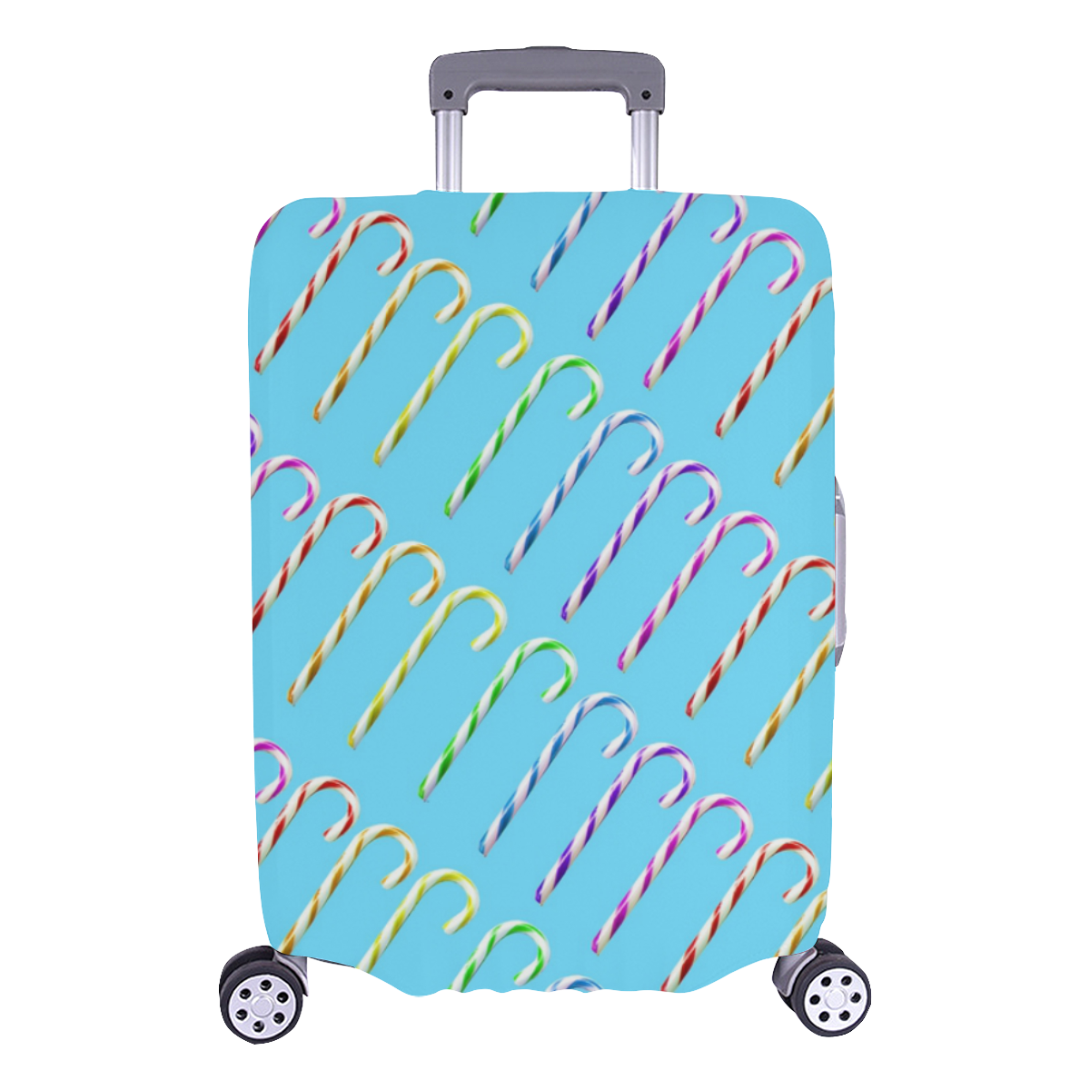 candy canes Luggage Cover/Large 26"-28"