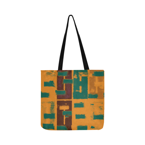 Orange texture Reusable Shopping Bag Model 1660 (Two sides)