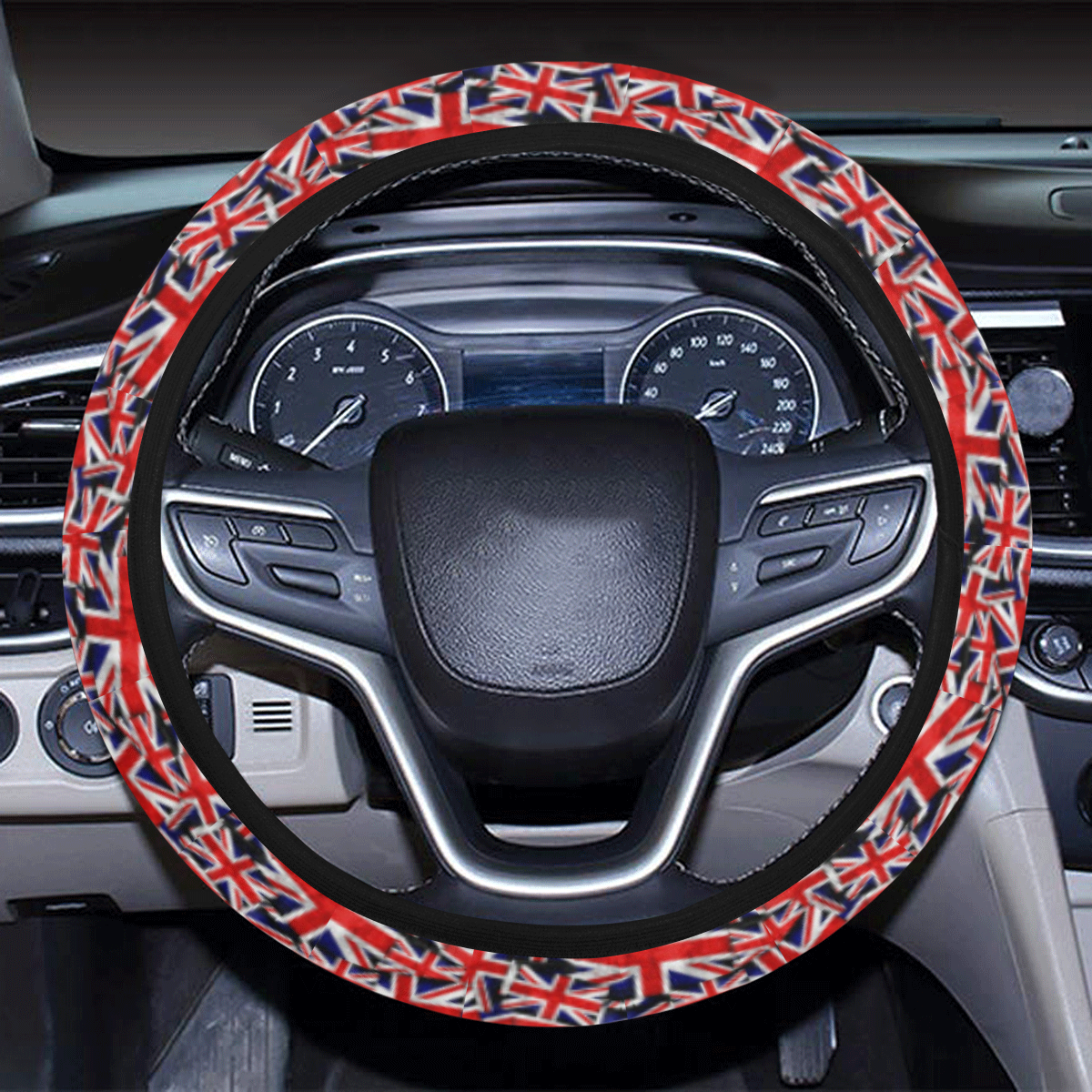 British Union Jack UK Flags Steering Wheel Cover with Elastic Edge