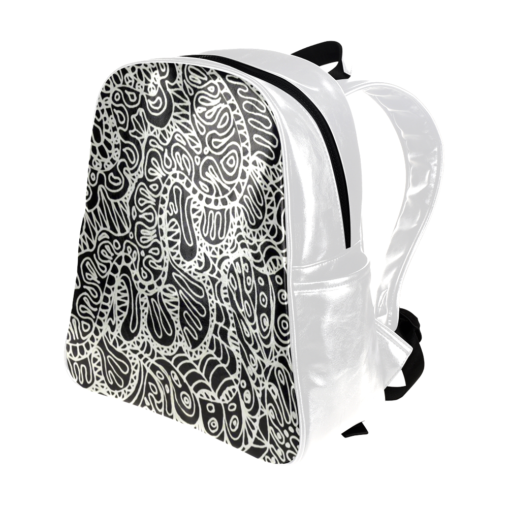 Doodle Style G361 Multi-Pockets Backpack (Model 1636)
