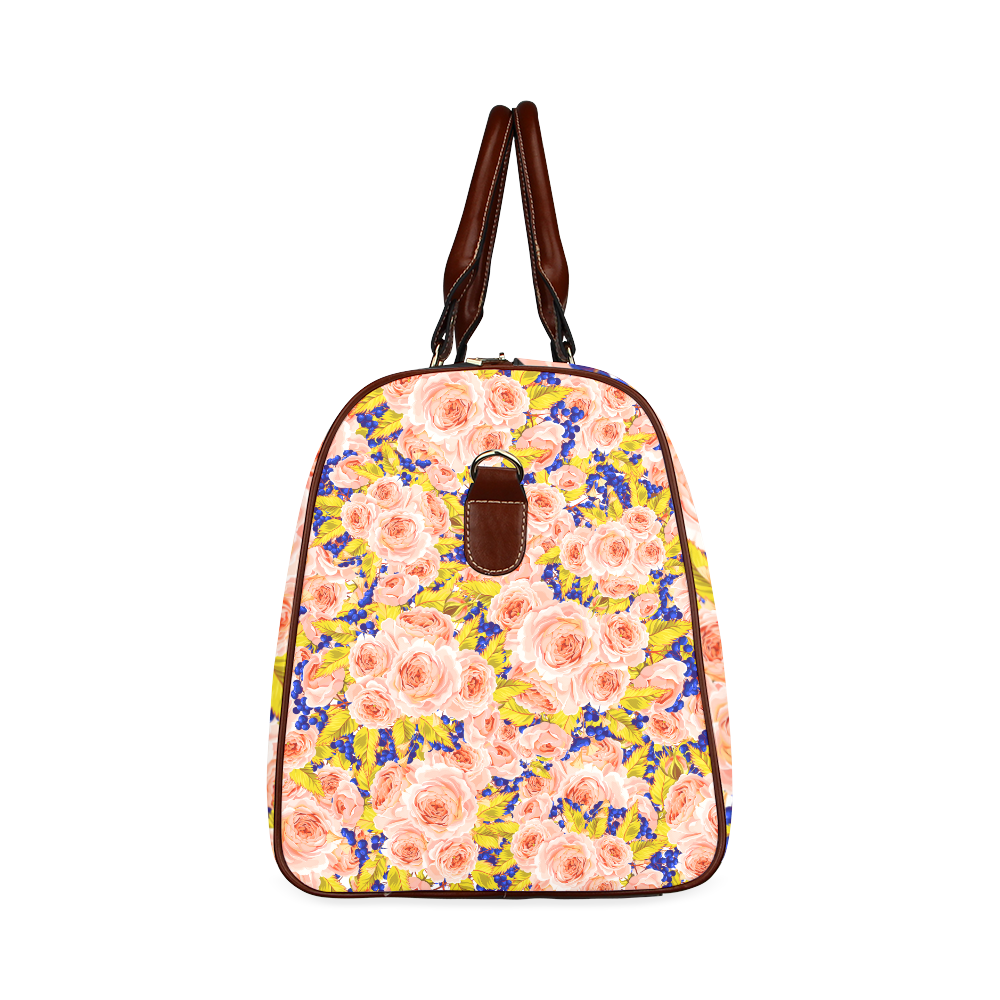 Rose Flower Waterproof Travel Bag/Small (Model 1639)