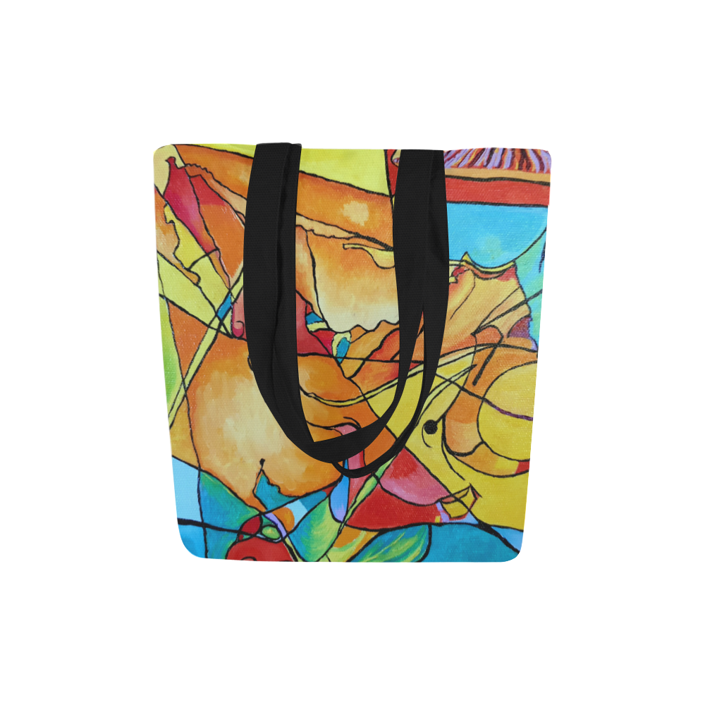 ABSTRACT NO. 1 Canvas Tote Bag (Model 1657)