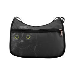 Black Cat Crossbody Bags (Model 1616)