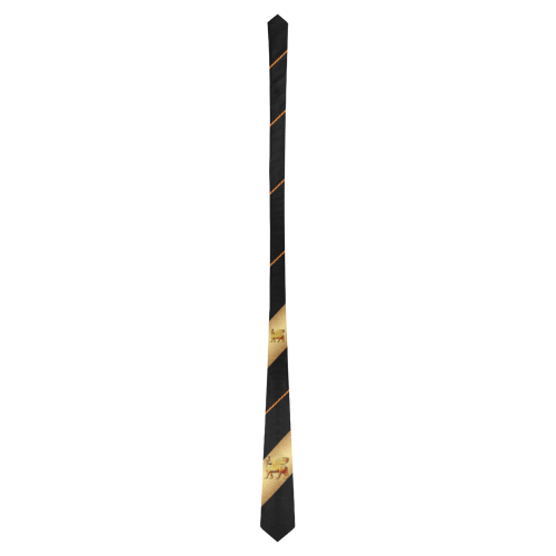 Black and Gold Lamassu Classic Necktie (Two Sides)