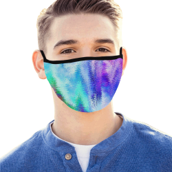 Vibrating Glitch Rainbow Mouth Mask