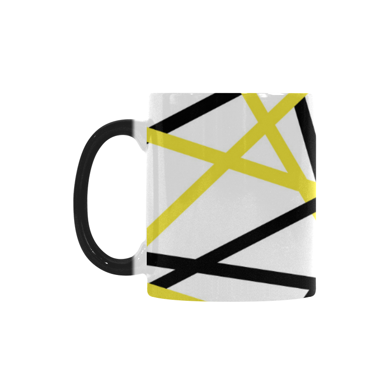 Black and yellow stripes Custom Morphing Mug