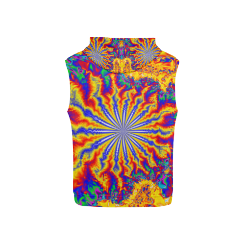 Chaos All Over Print Sleeveless Hoodie for Kid (Model H15)