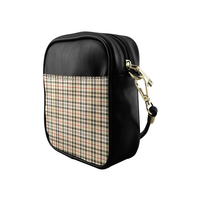 STRIPES LIGHT BROWN Sling Bag (Model 1627)