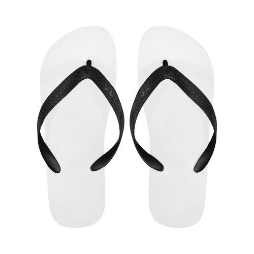 color white Flip Flops for Men/Women (Model 040)