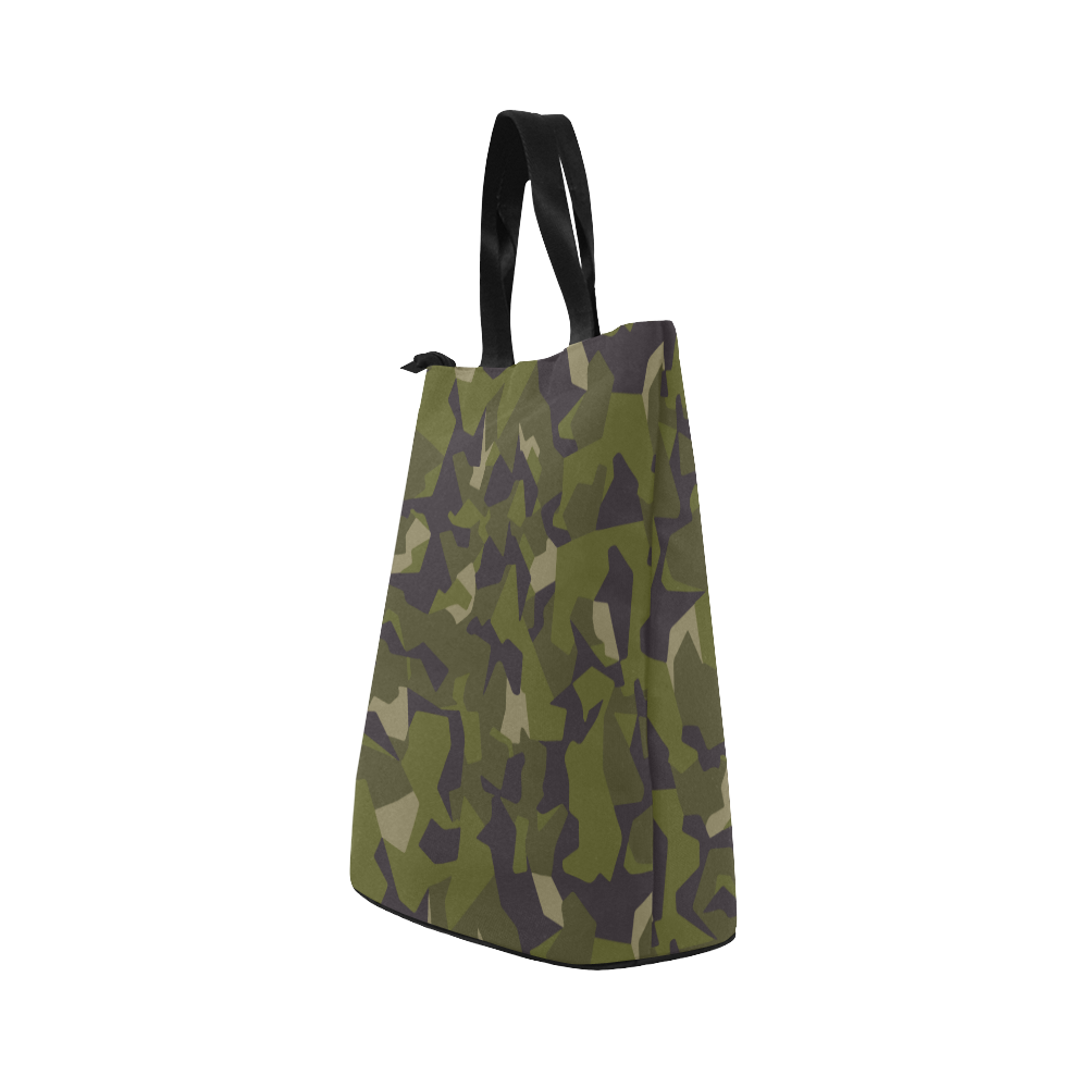 Swedish M90 woodland camouflage Nylon Lunch Tote Bag (Model 1670)