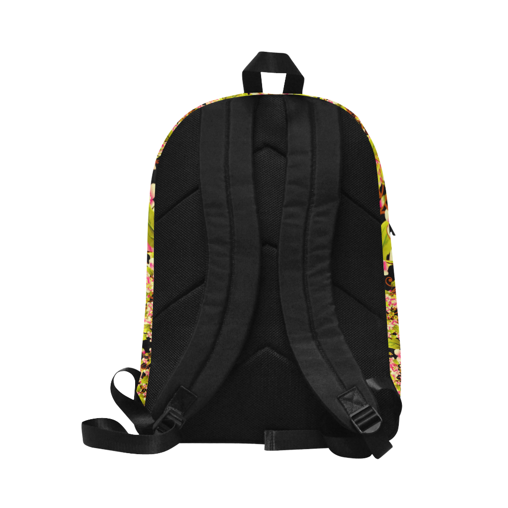 Flower Pattern Unisex Classic Backpack (Model 1673)