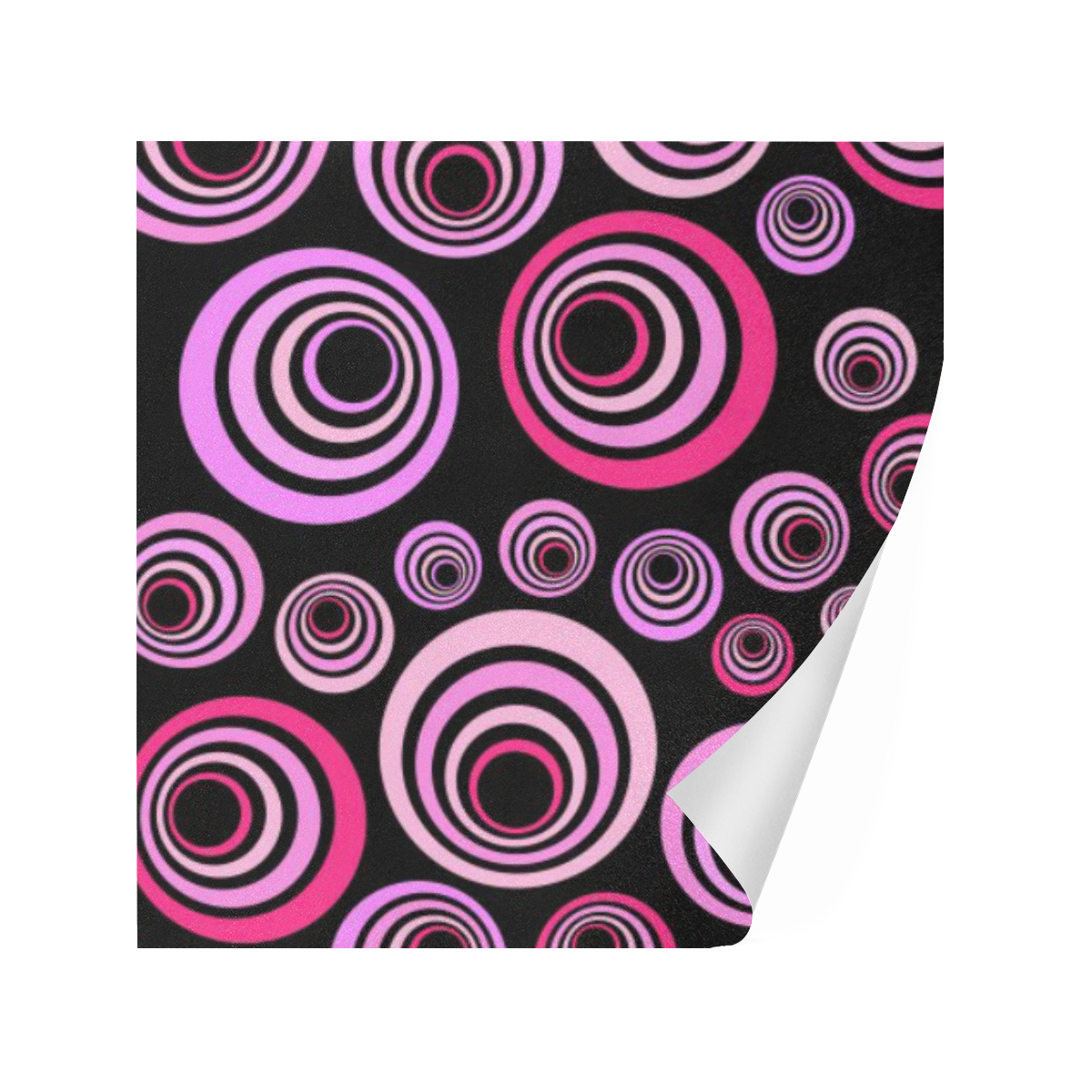Retro Psychedelic Pretty Pink Pattern Gift Wrapping Paper 58"x 23" (5 Rolls)