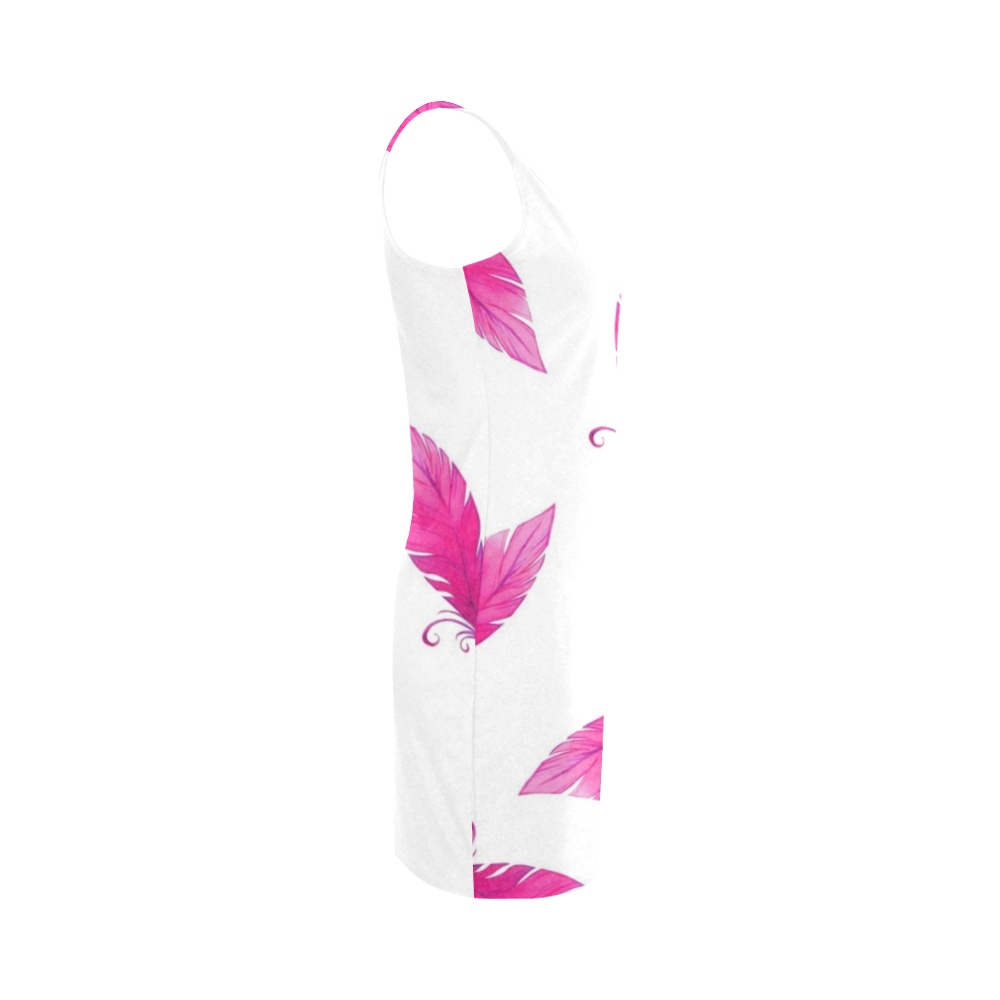 Pink Feathers Medea Vest Dress (Model D06)