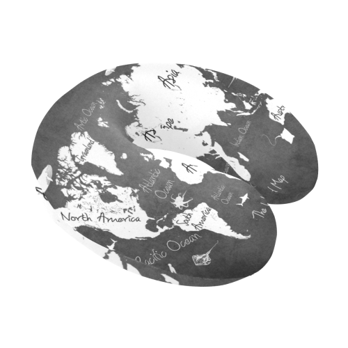 world map #map #worldmap U-Shape Travel Pillow