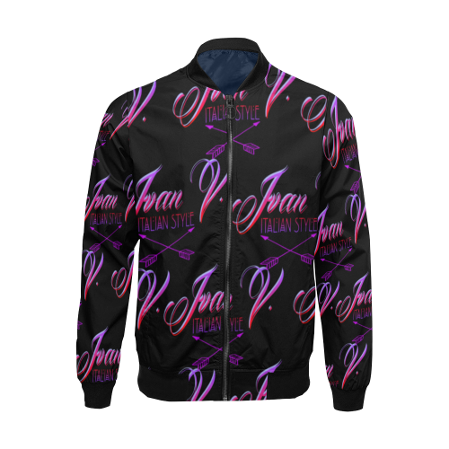 Ivan Venerucci Italian Style brand All Over Print Bomber Jacket for Men (Model H19)