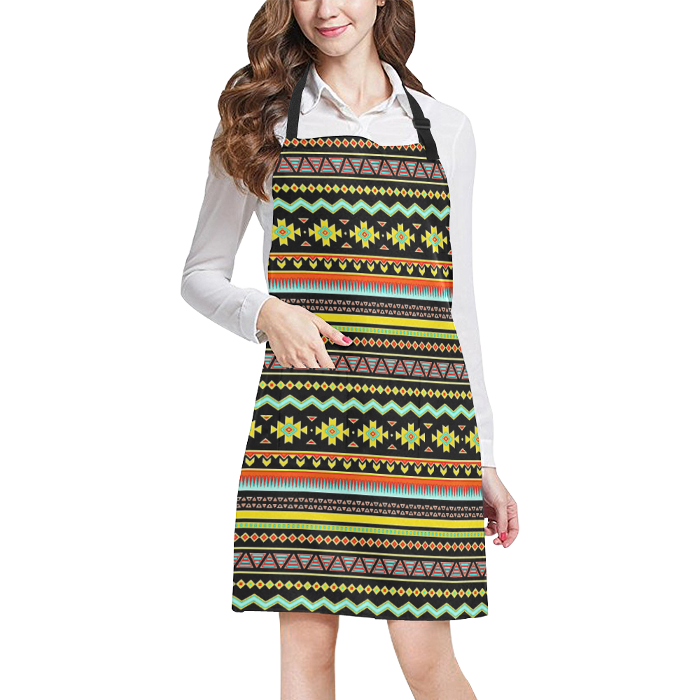 bright tribal All Over Print Apron