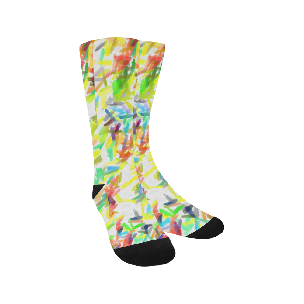 Colorful brush strokes Trouser Socks