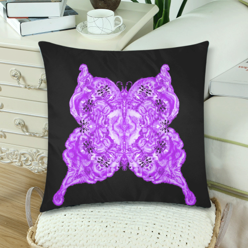 papillon 18 Custom Zippered Pillow Cases 18"x 18" (Twin Sides) (Set of 2)