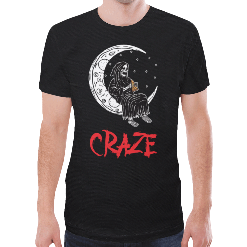 critical-craze-pizza-death New All Over Print T-shirt for Men (Model T45)