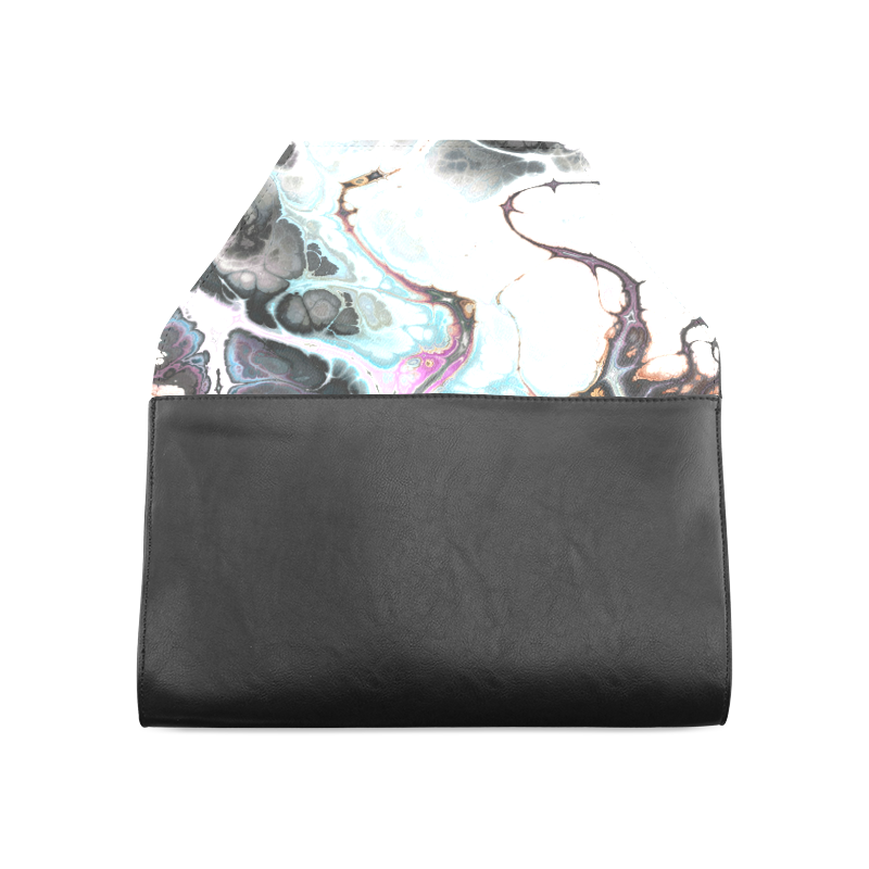 Colorful Marble Design Clutch Bag (Model 1630)
