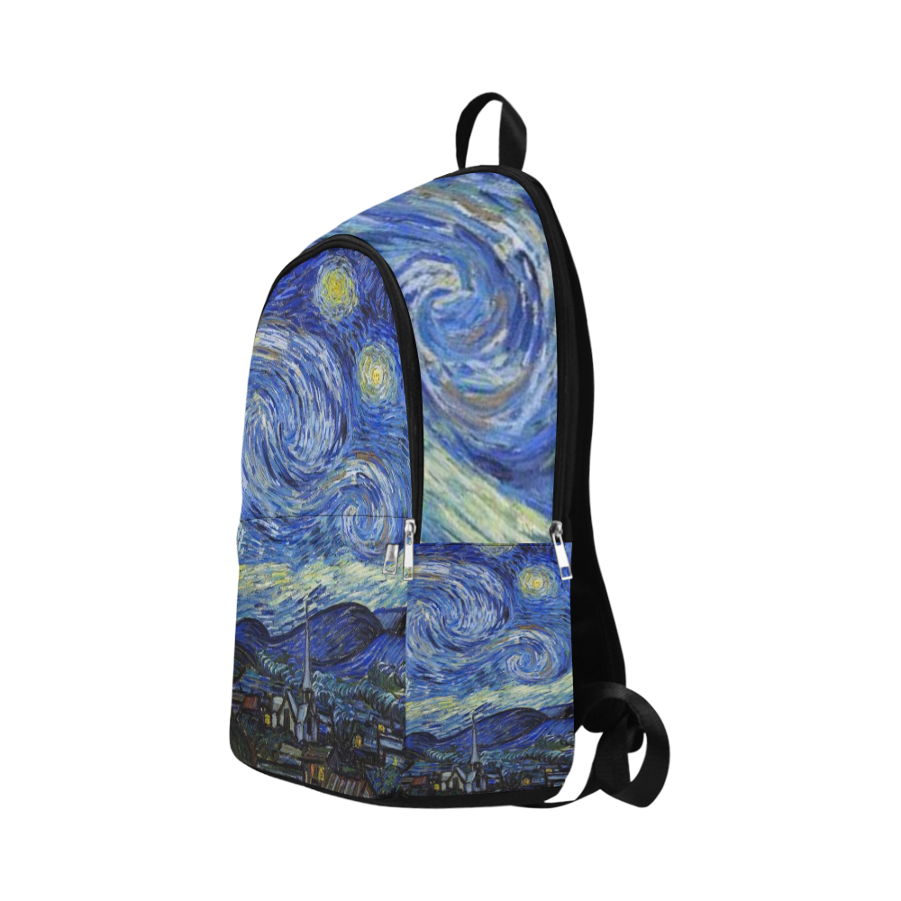 Woke Starry Night Art Fabric Backpack for Adult (Model 1659)