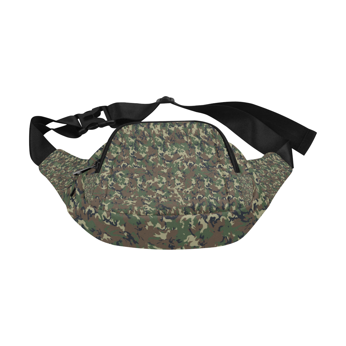 Forest Camouflage Pattern Fanny Pack/Small (Model 1677)