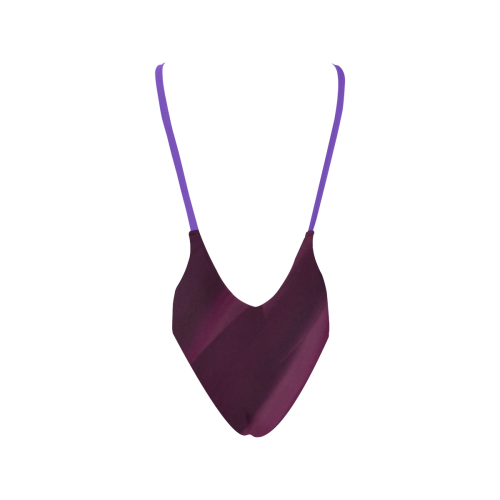 Shades of violet Sexy Low Back One-Piece Swimsuit (Model S09)