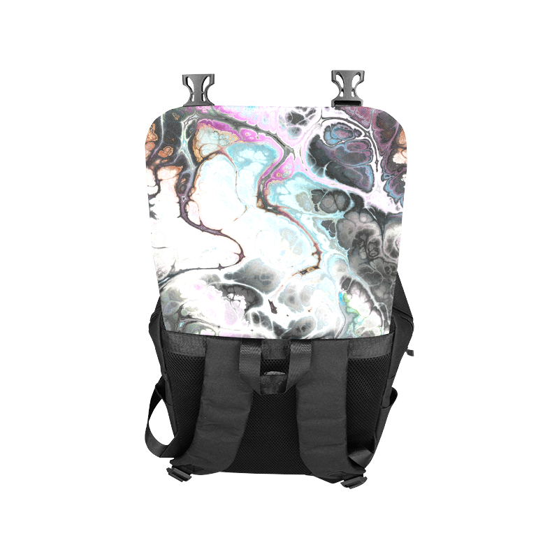 Colorful Marble Design Casual Shoulders Backpack (Model 1623)