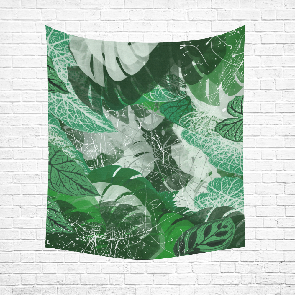 Tropicalia Cotton Linen Wall Tapestry 51"x 60"