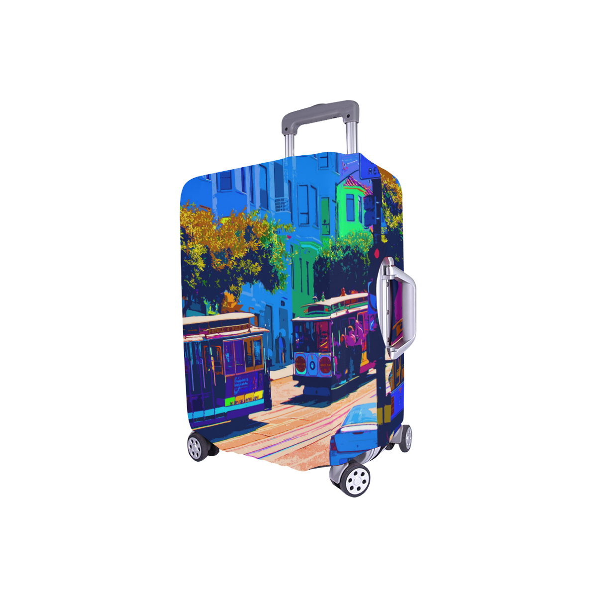 SanFrancisco_20170112_by_JAMColors Luggage Cover/Small 18"-21"