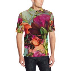 garden of the unknown 1b Men's All Over Print Polo Shirt (Model T55)