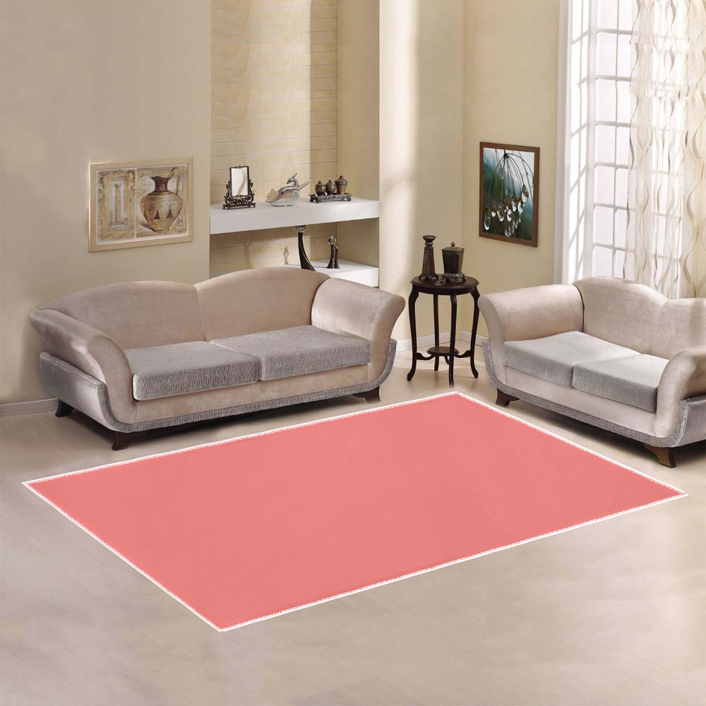 color light red Area Rug7'x5'