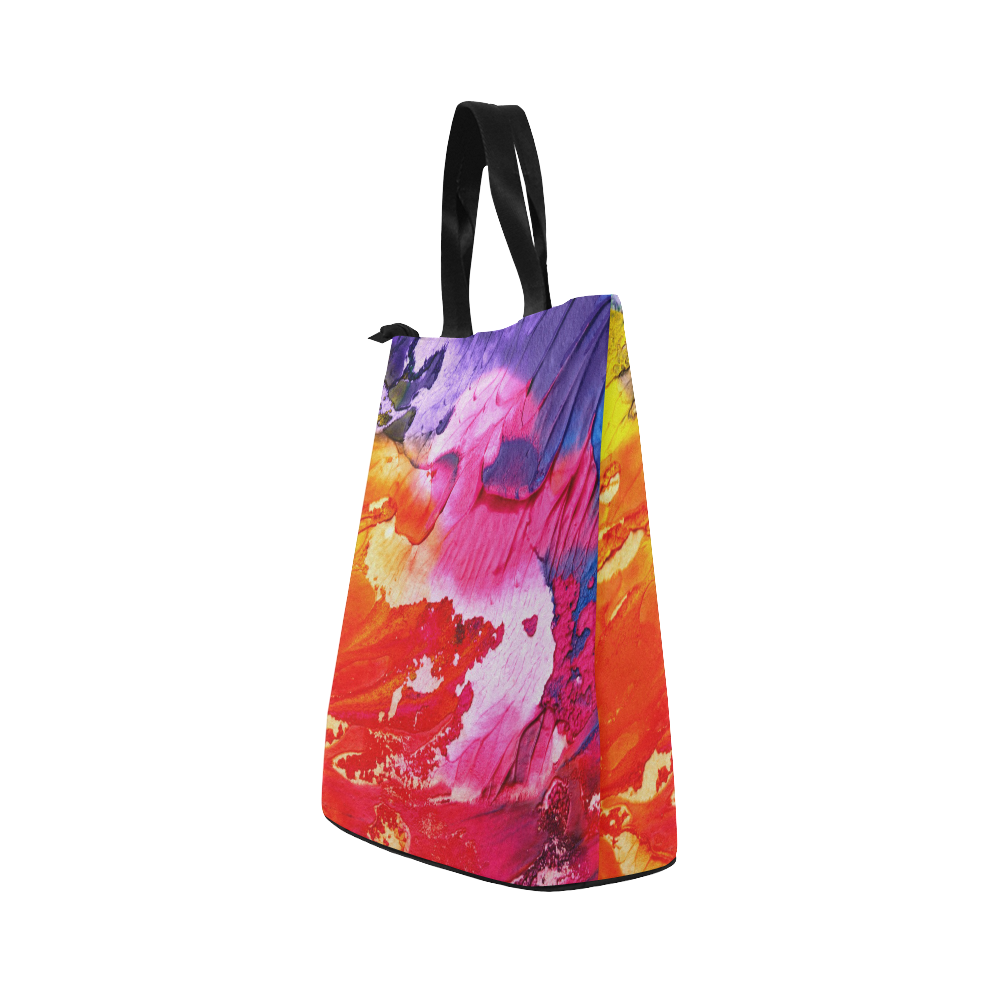 Red purple paint Nylon Lunch Tote Bag (Model 1670)