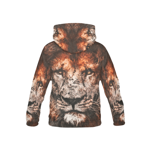 lion jbjart #lion All Over Print Hoodie for Kid (USA Size) (Model H13)