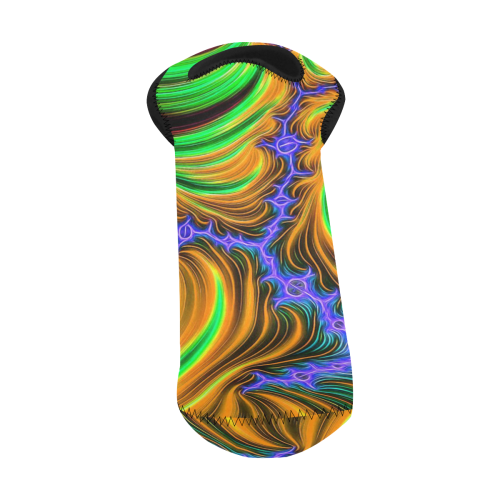 gorgeous Fractal 176 C by JamColors Neoprene Wine Bag