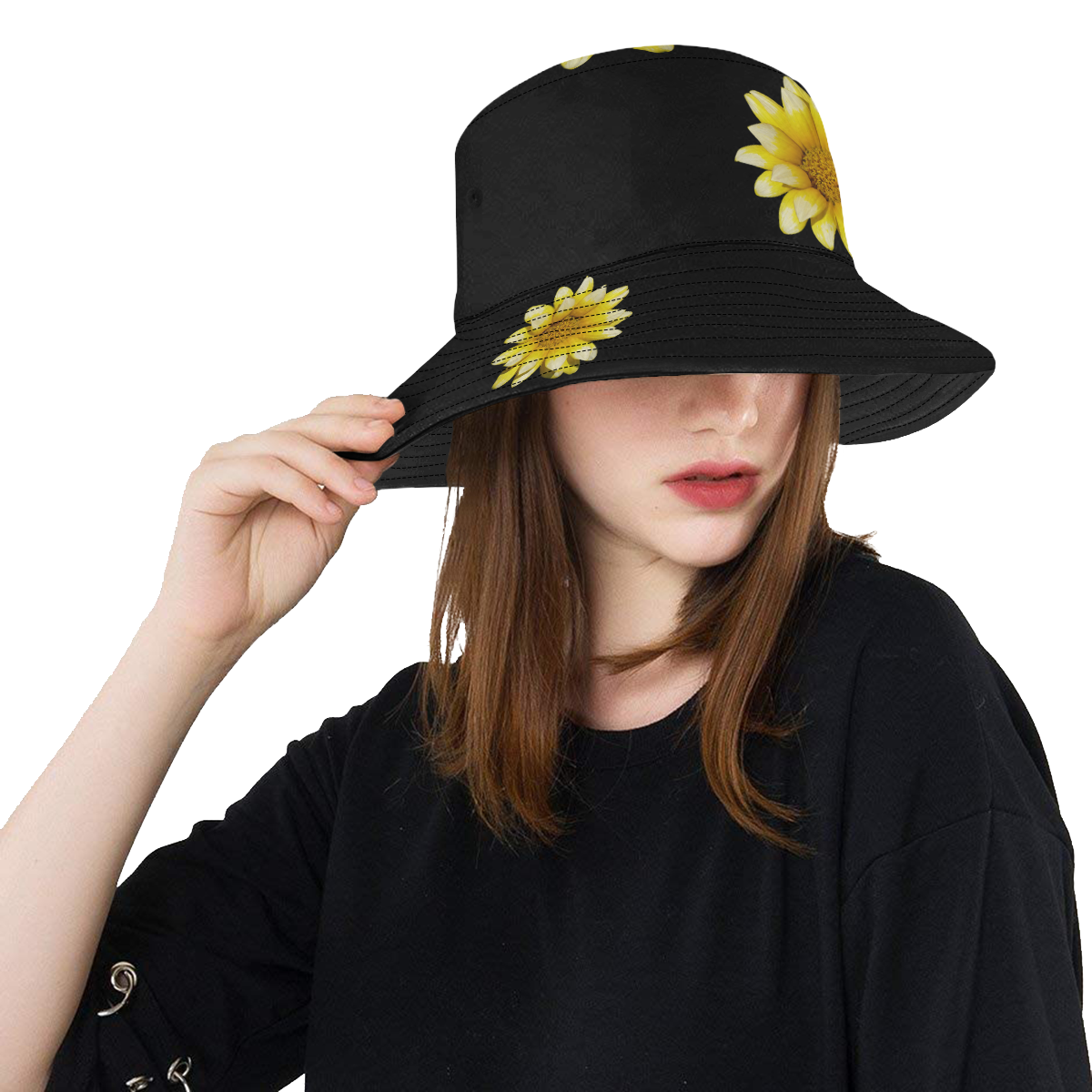 Yellow Flower, floral photography All Over Print Bucket Hat