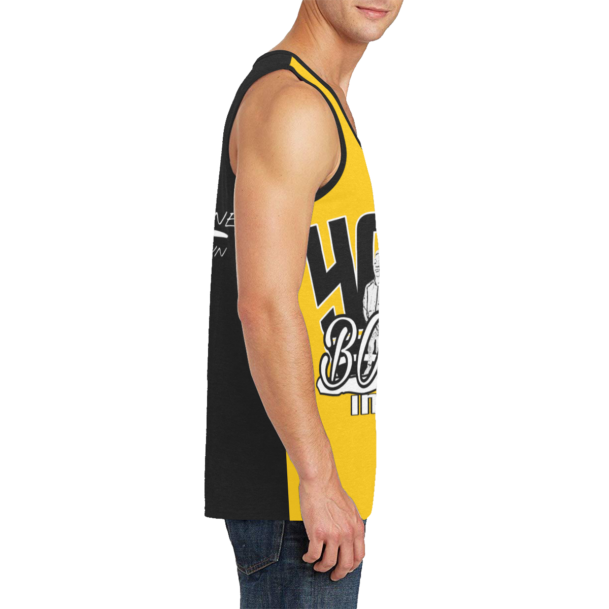 YahBoy Inc Yellow Men's All Over Print Tank Top (Model T57)